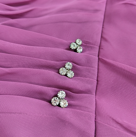 NWT Raspberry Mori Lee Short Formal Dress - Picture 5 of 12